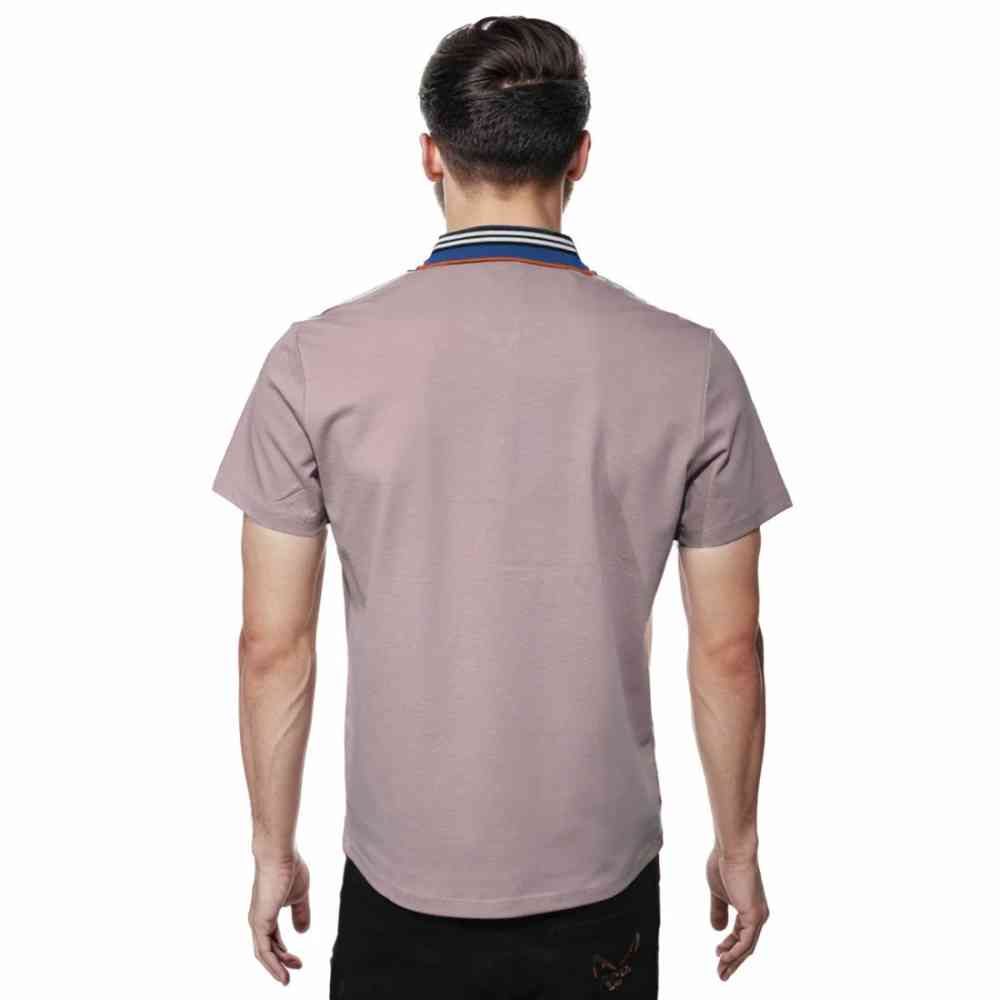 Burberry Embroidered Logo Light Purple Premium T-shirt-1