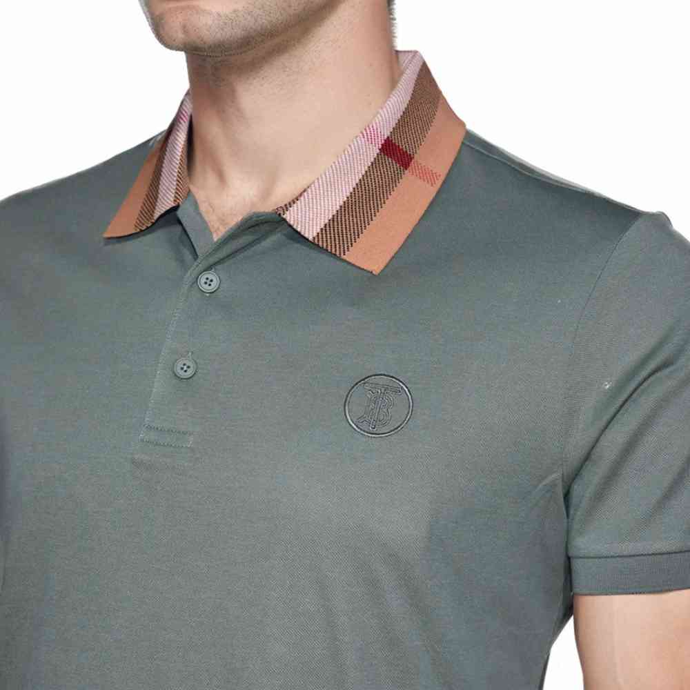 Burberry TB Embossed Logo Green Premium T-shirt-2
