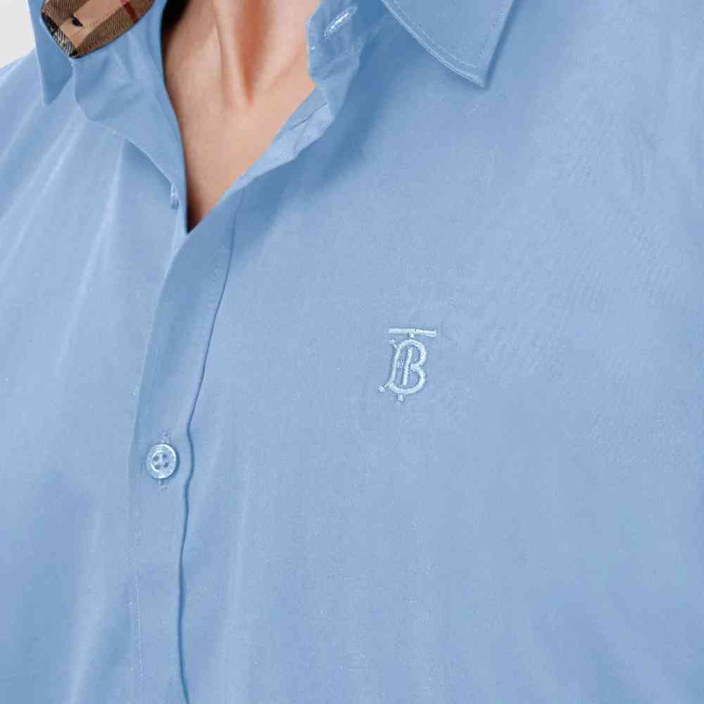 Burberry Sky Blue Premium Quality Shirt-thumb-2