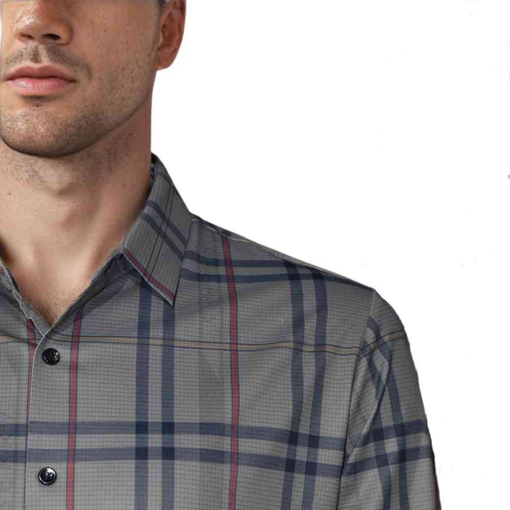 Burberry Grey Premium Quality Shirt-5