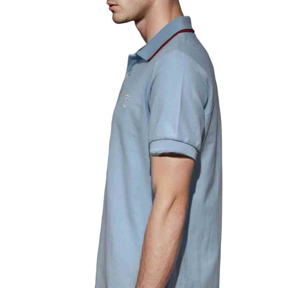 Burberry Icon Stripe Sky Blue Premium T-shirt-3