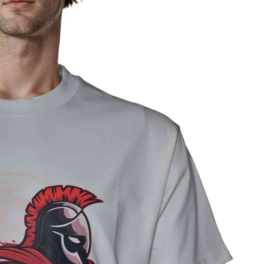 Burberry Spartan Helmet Print White Premium T-shirt-thumb-4