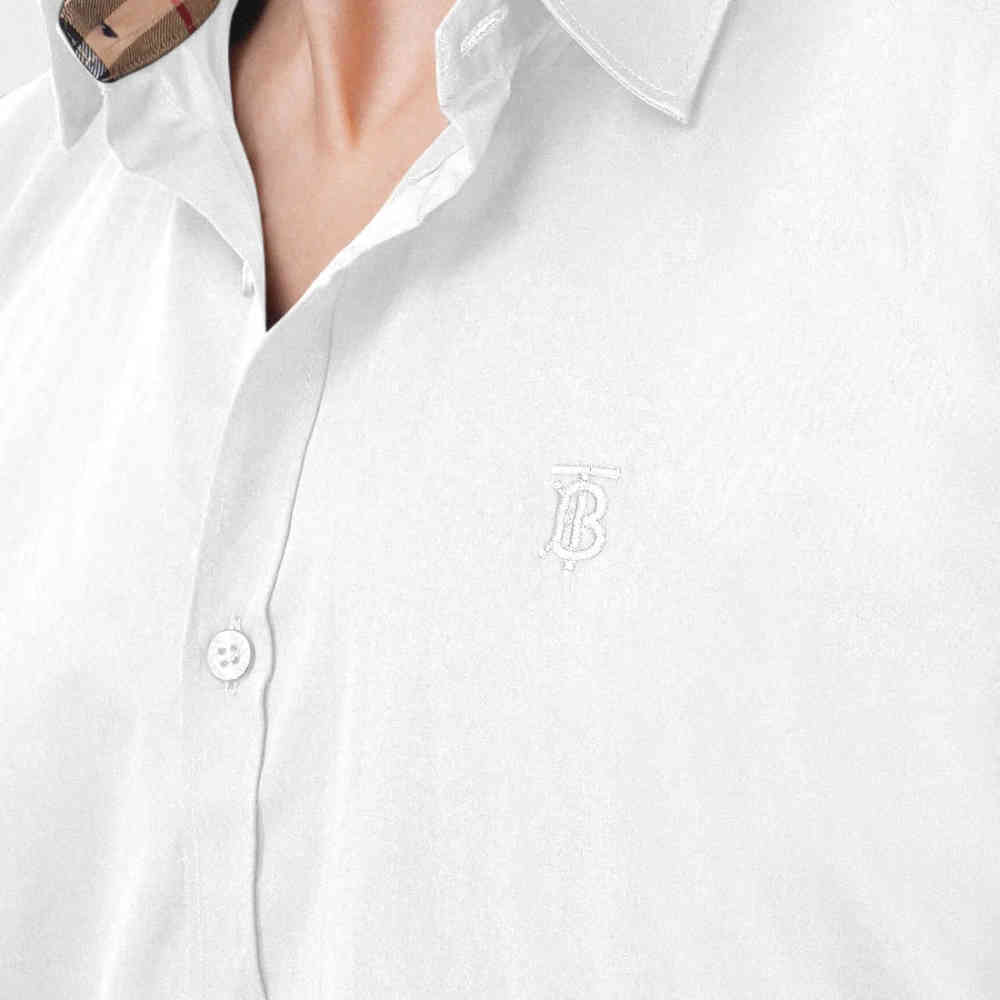 Burberry White Premium Quality Shirt-3