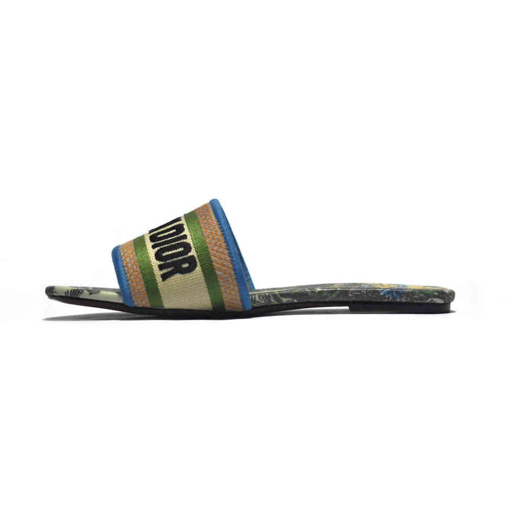 Christian Dior Forest Printed Premium Quality Flat Sandals-1