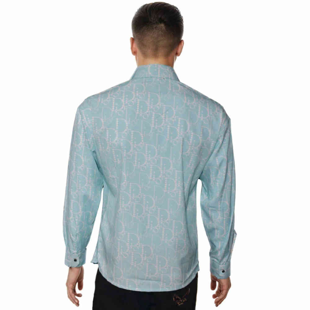 Christian Dior Sky Blue Premium Quality Shirt-1