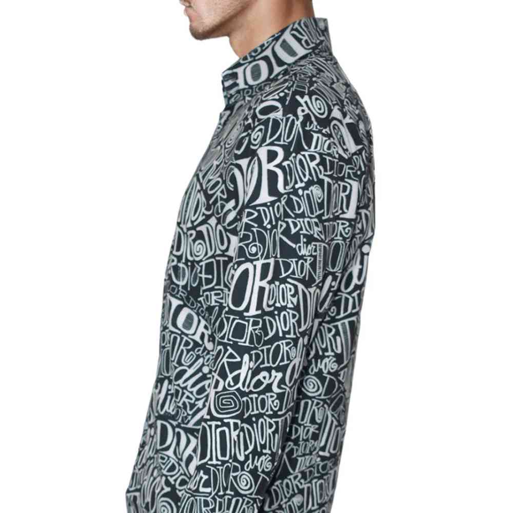Dior Printed Black Premium Quality Shirt-3