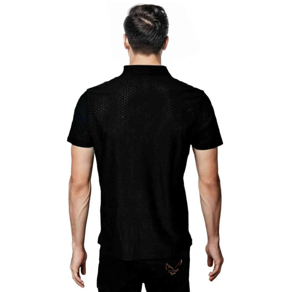 Gucci Embroidered logo Black Premium Polo T-shirt-1