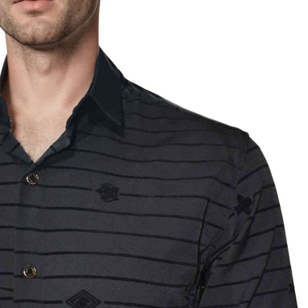 Gucci Black Premium Quality Slim Fit Designer Shirt-4