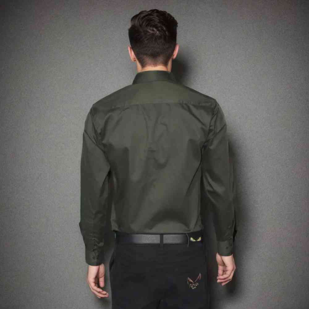 Giorgio Armani Seaweed Green Premium Quality Shirt-1