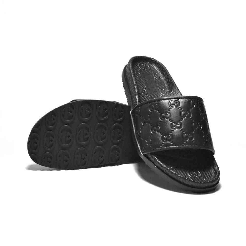 Gucci Black Premium Quality Men's Flip-Flops-thumb-6