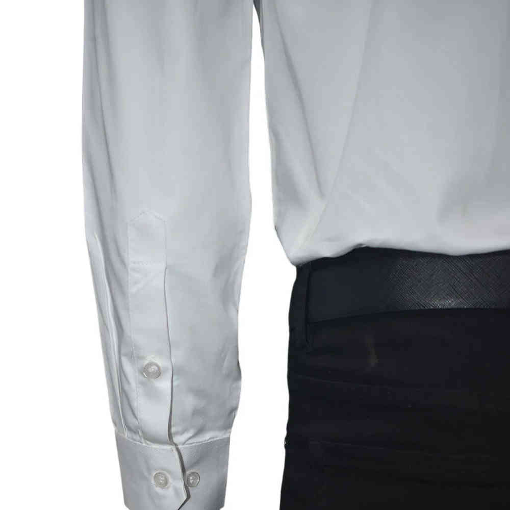 Giorgio Armani White Premium Quality Long Sleeve Shirt-4