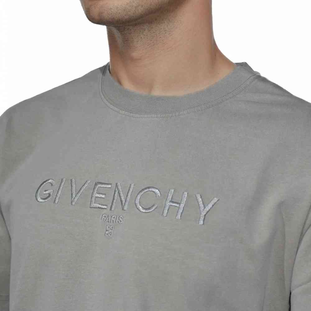 Givenchy Embroidered Sand Brown Premium Quality T-shirt-2
