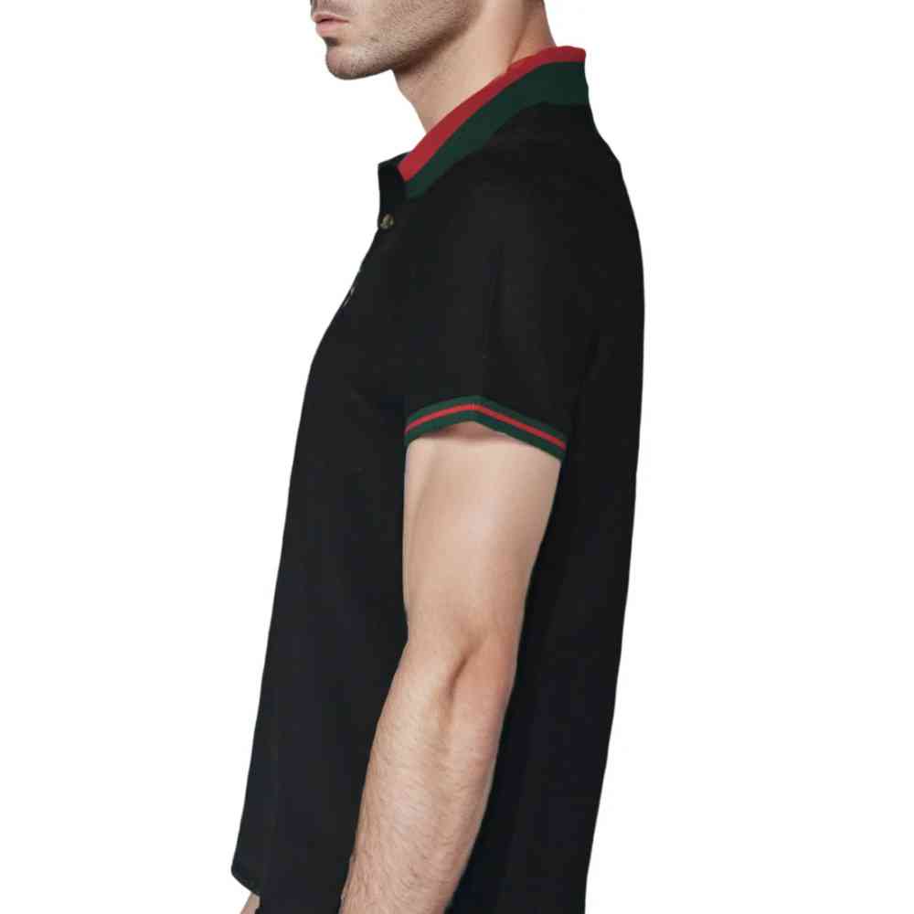 Gucci Embroidered logo Black Premium T-shirt-3