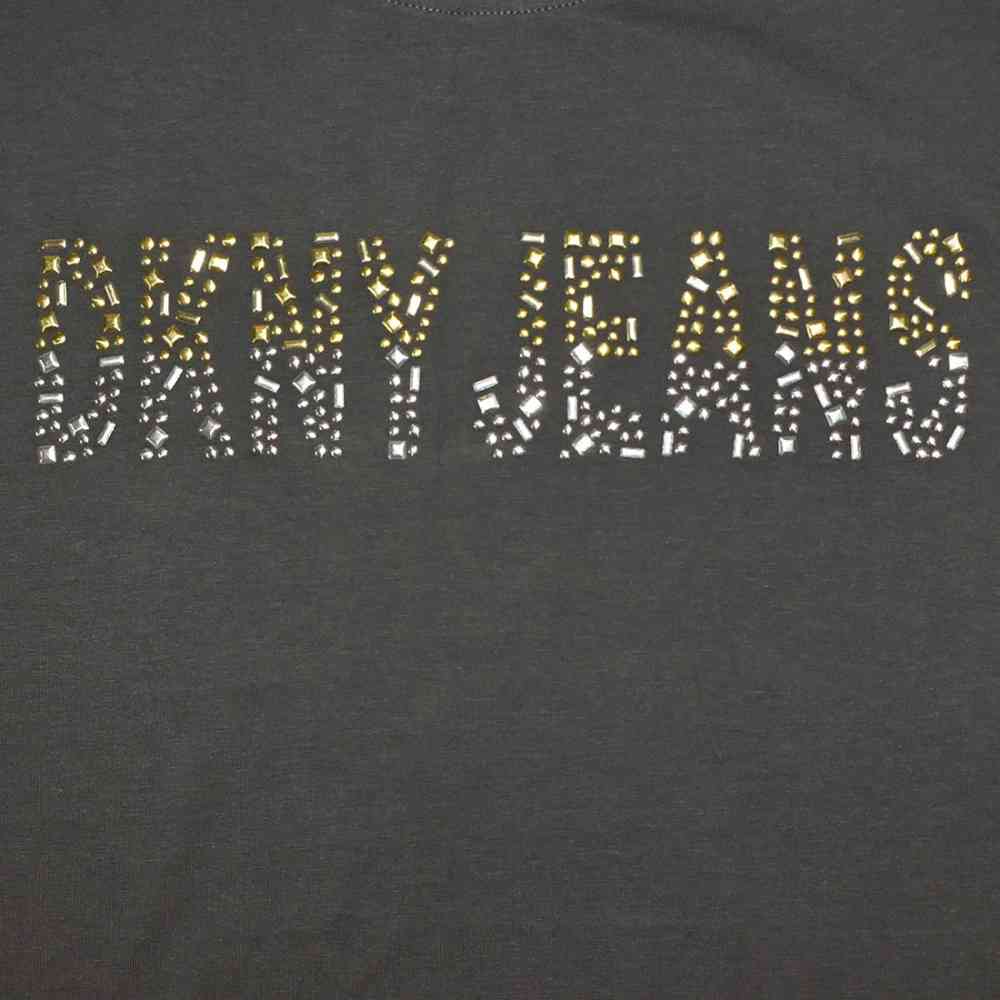DKNY Grey Premium Quality Women T-shirt-3