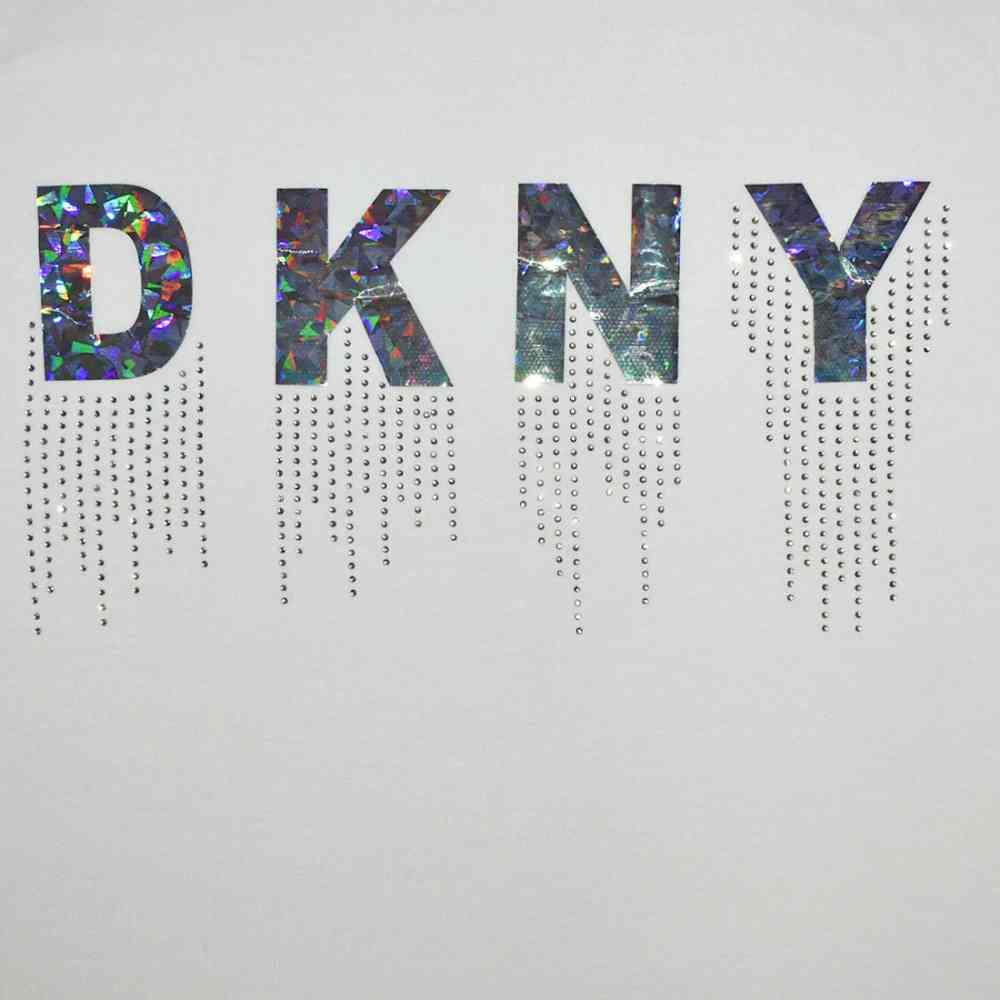 DKNY White Premium Quality Women T-shirt-3