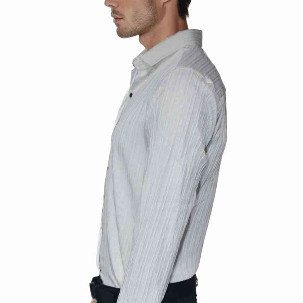 Dolce & Gabbana White Premium Quality Fabric Long Sleeve Shirt-2