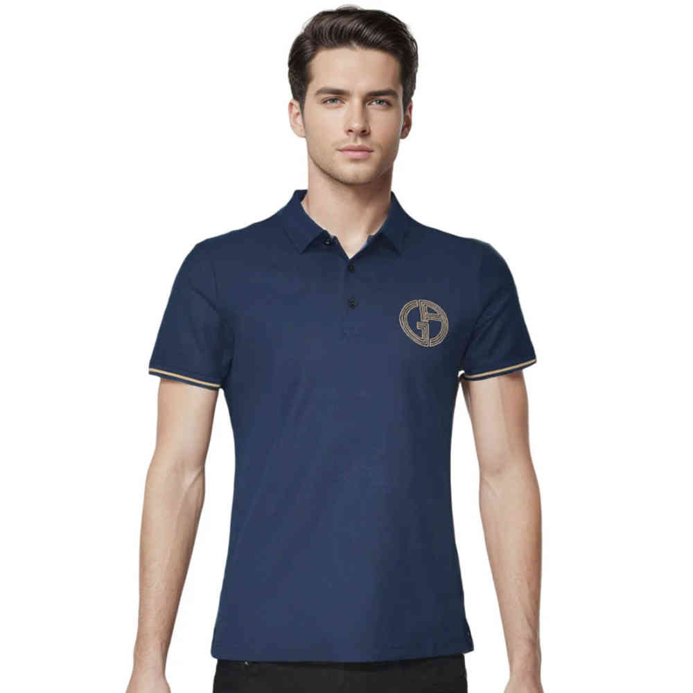 Navy Blue Giorgio Armani Black Premium Quality T-shirt