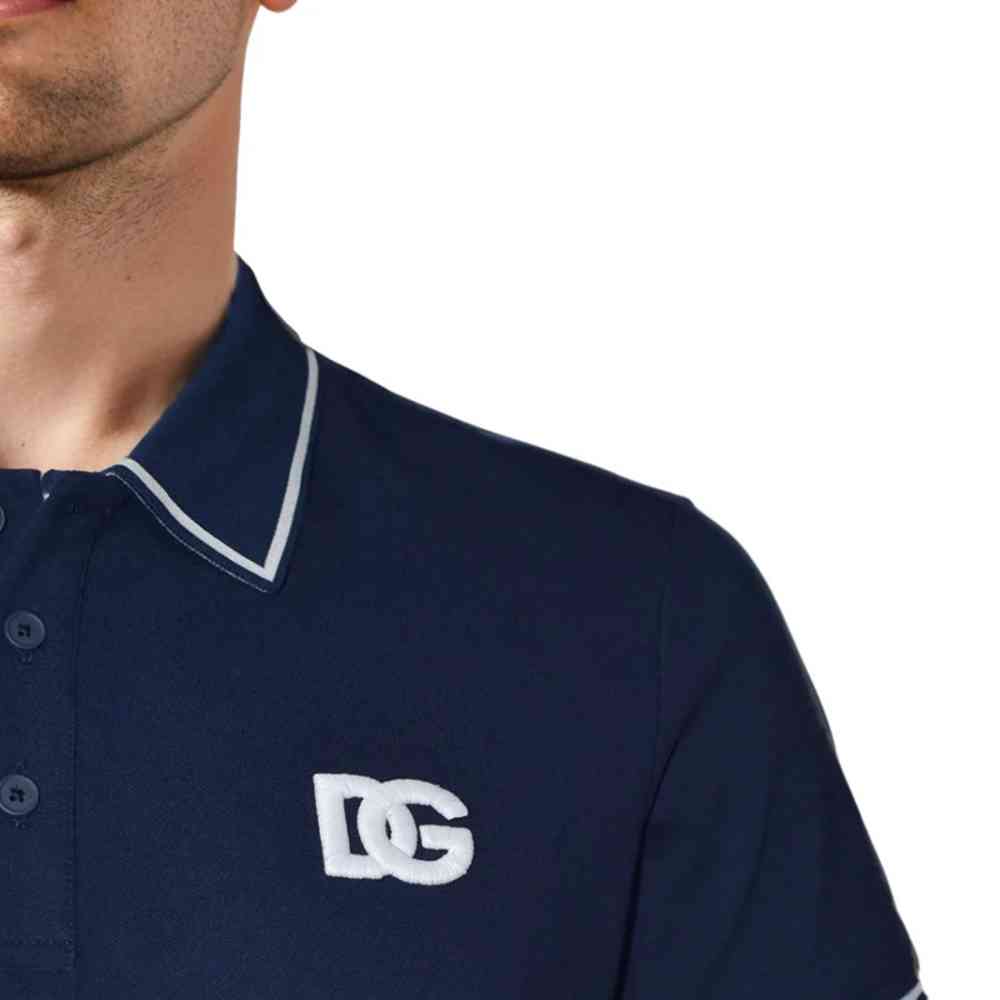 Dolce & Gabbana Navy Blue Premium Quality T-shirt-thumb-4