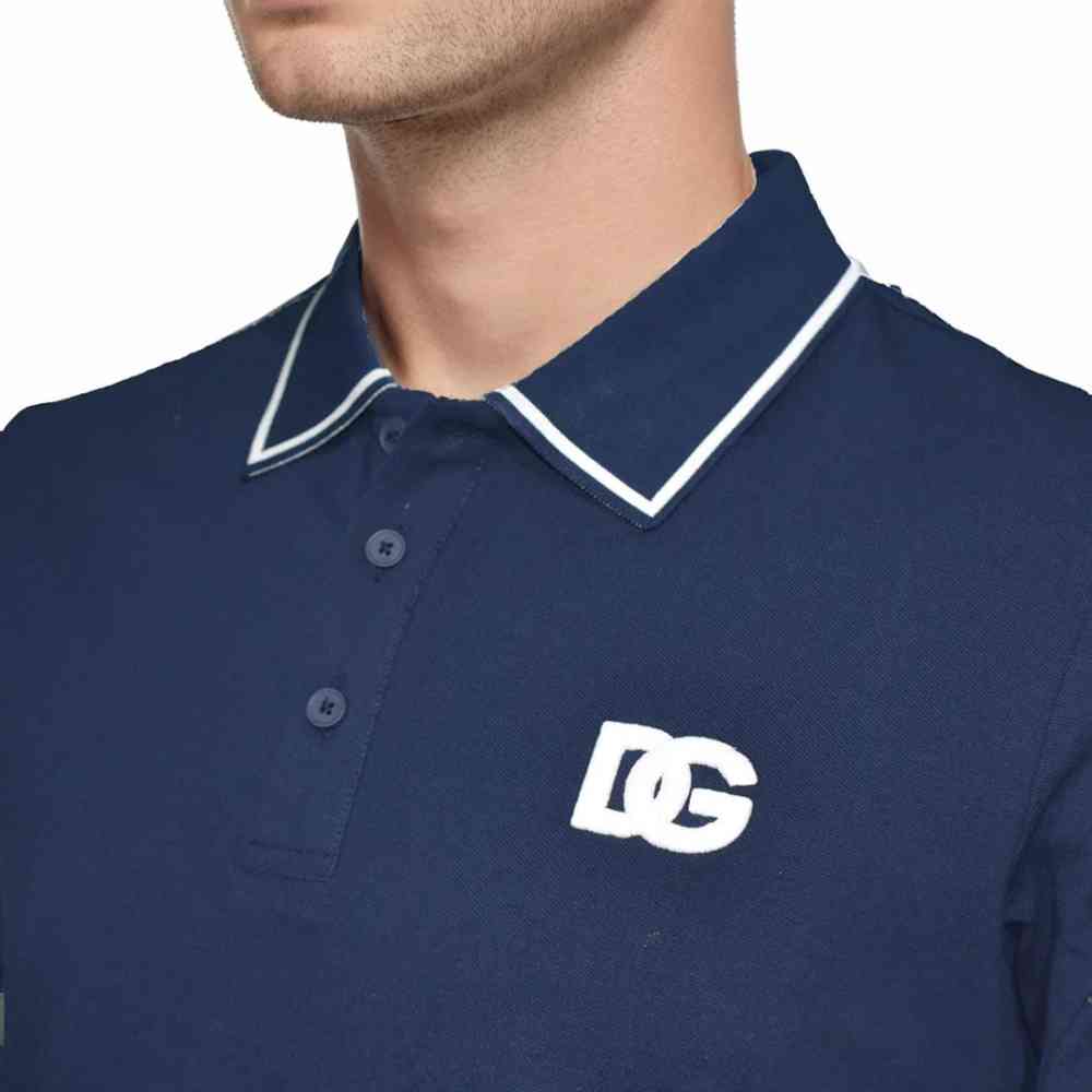 Dolce & Gabbana Navy Blue Premium Quality T-shirt-thumb-2