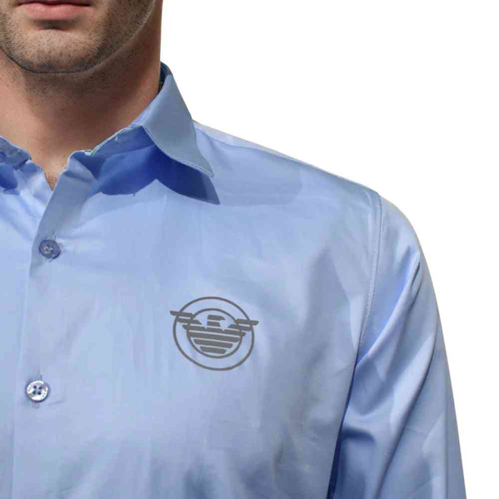 Giorgio Armani Sky Blue Premium Quality Shirt-5
