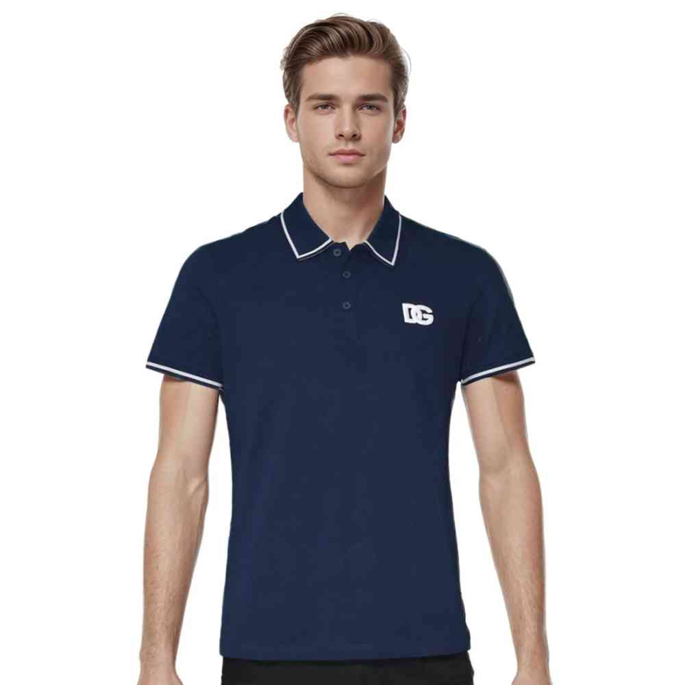 Dolce & Gabbana Navy Blue Premium Quality T-shirt-thumb-0