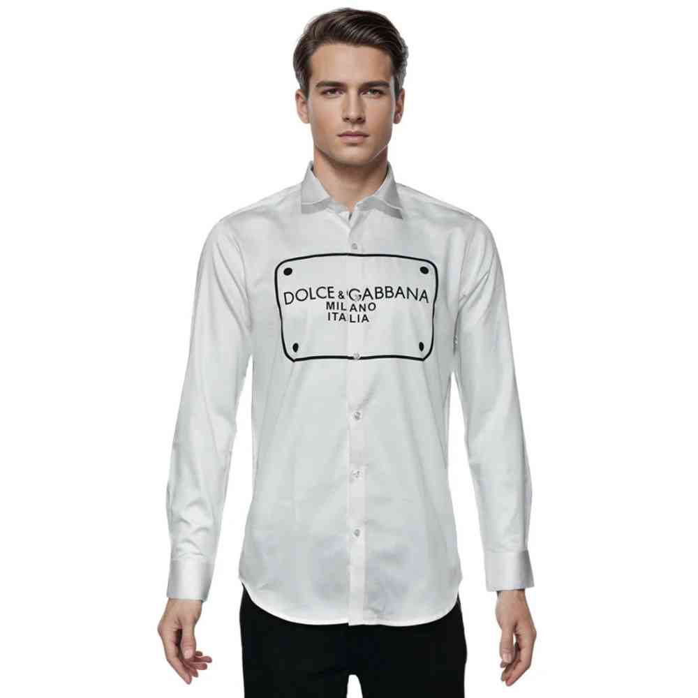 Dolce & Gabbana White Premium Quality Full Sleeve Shirt-6