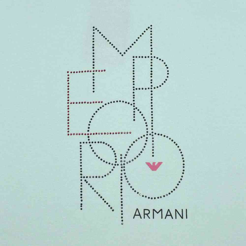 Emporio Armani Green Premium Quality Women T-shirt-3