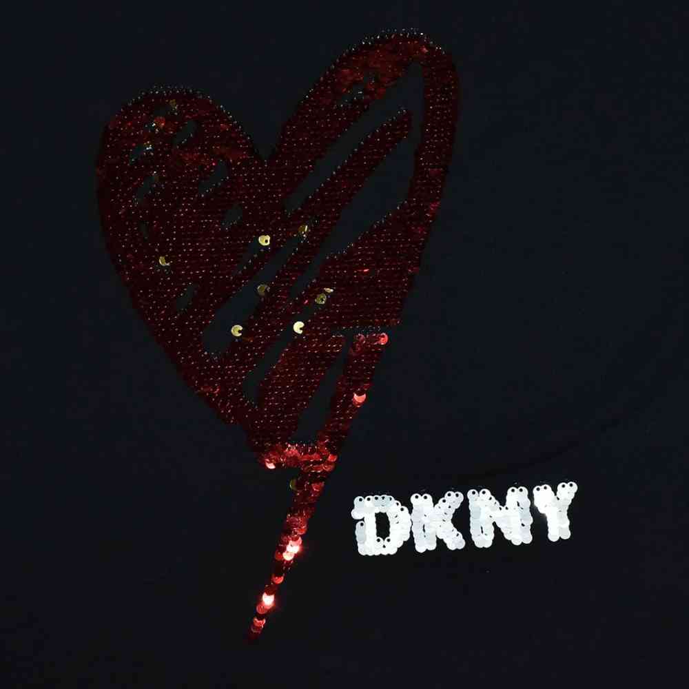 DKNY Black Premium Quality Women T-shirt-thumb-3