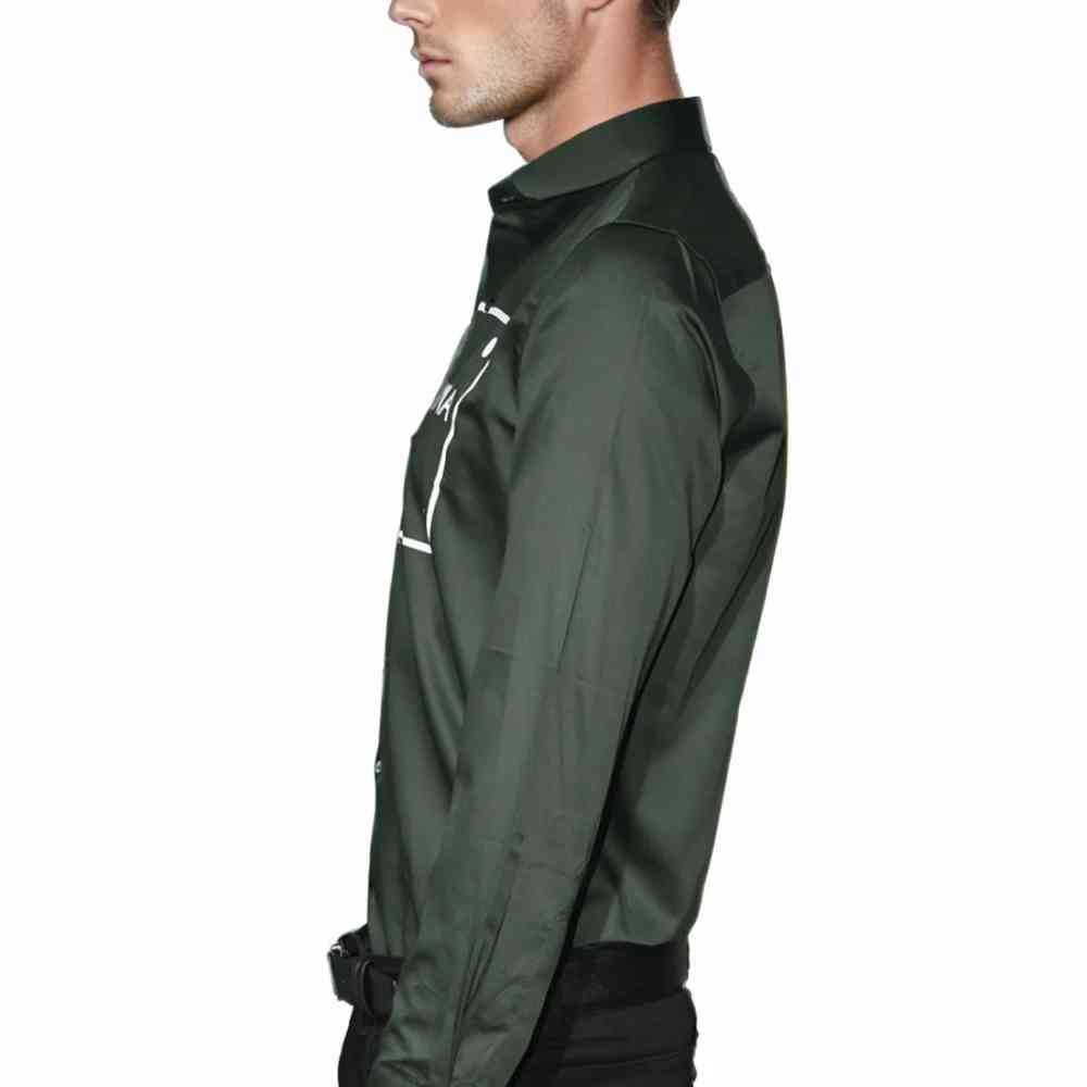 Dolce & Gabbana Green Premium Quality Full Sleeve Shirt-3