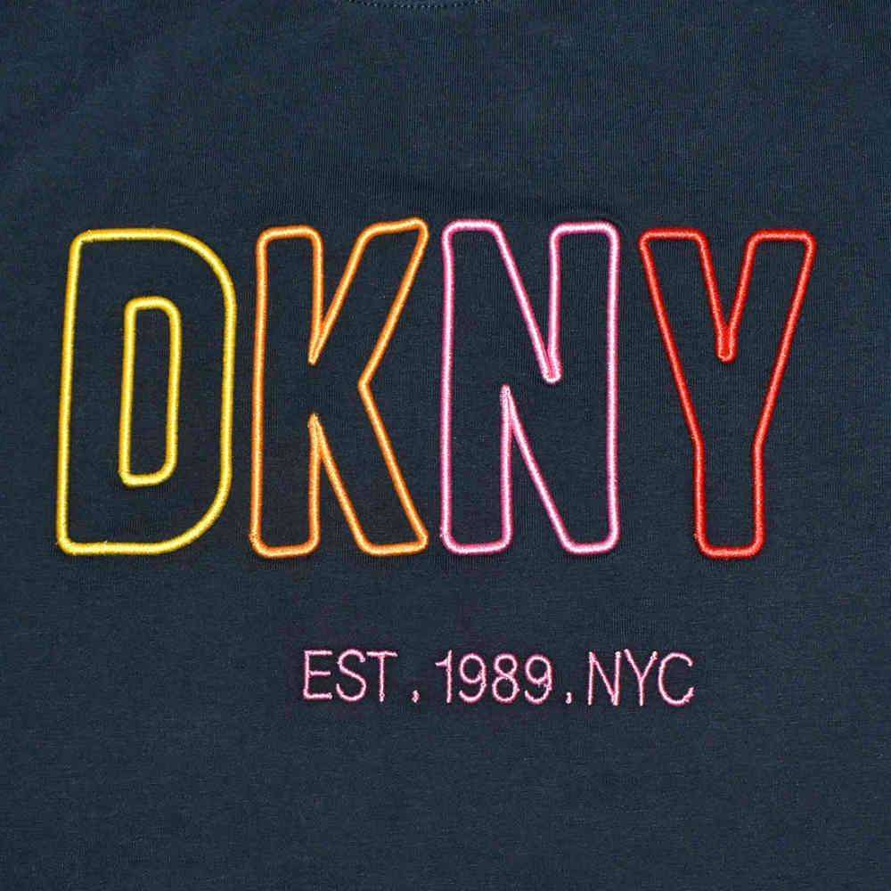 DKNY Dark Blue Premium Quality Women T-shirt-3