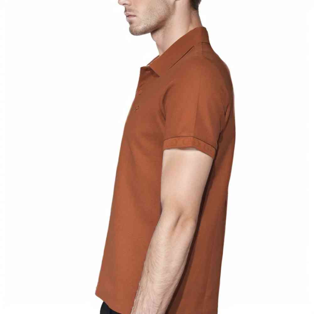 Ferragamo Embroidered logo Brown Premium T-shirt-3