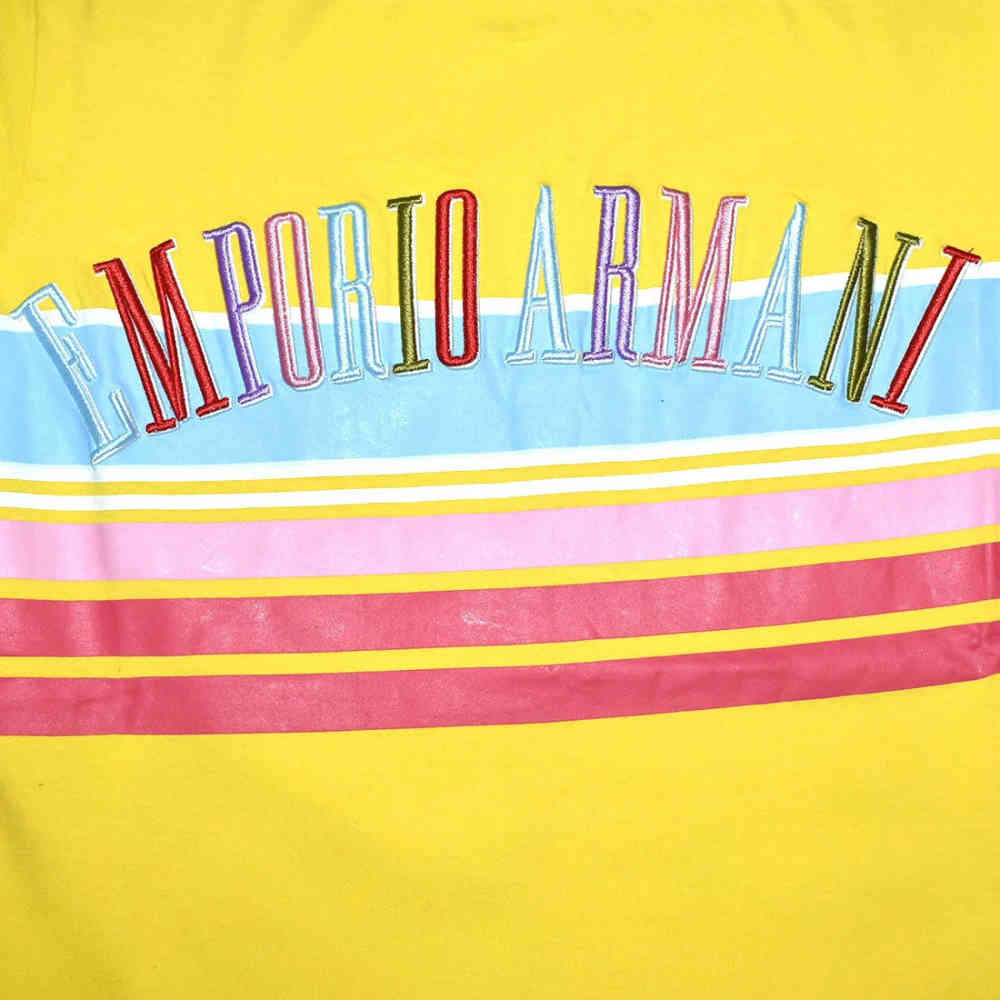 Emporio Armani Yellow Premium Quality Women T-shirt-3
