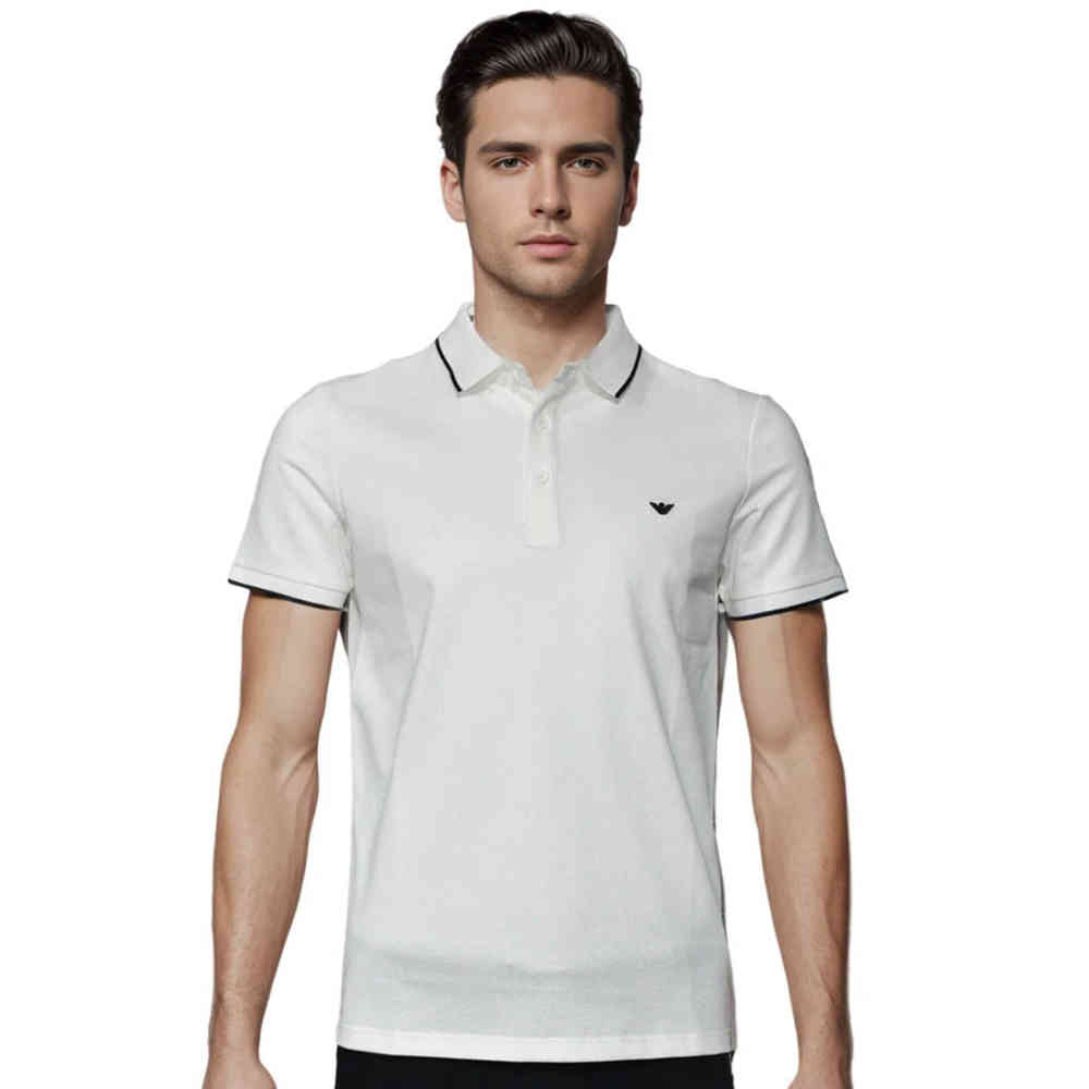 White Emporio Armani Black Premium Quality T-Shirt