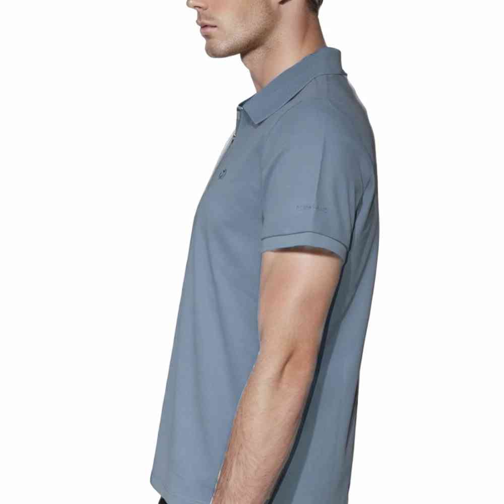 Salvatore Ferragamo Embroidered logo Blue Premium T-shirt-thumb-3