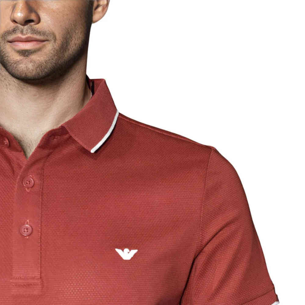 Emporio Armani Red Premium Quality Polo T-shirt-4