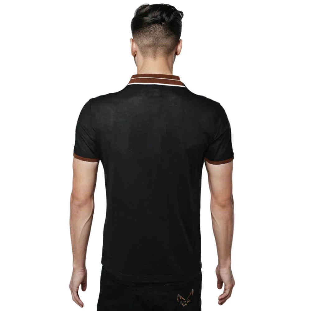 Salvatore Ferragamo Embroidered logo Black T-shirt-1