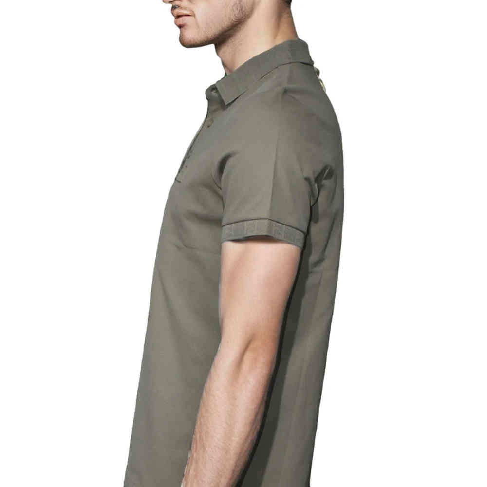 Fendi Embossed logo Green Premium Quality T-shirt-3