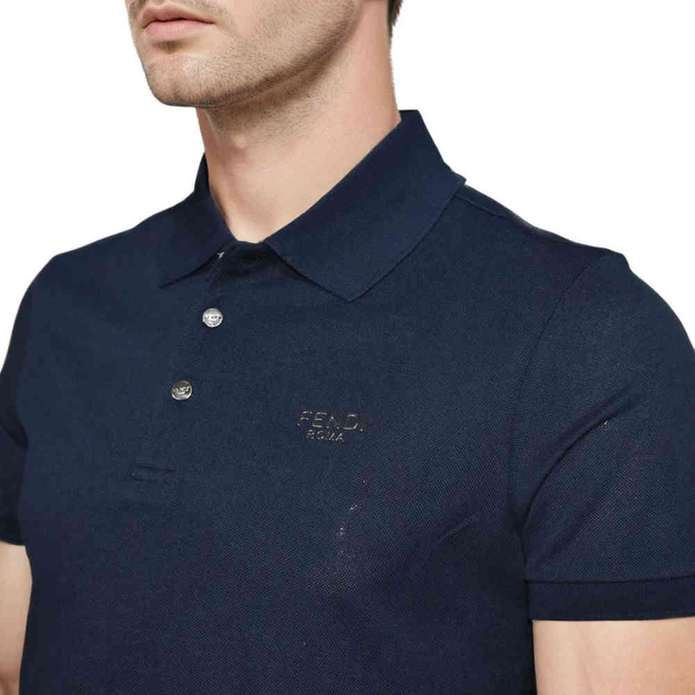 Fendi Navy Blue Premium Quality T-shirt-2
