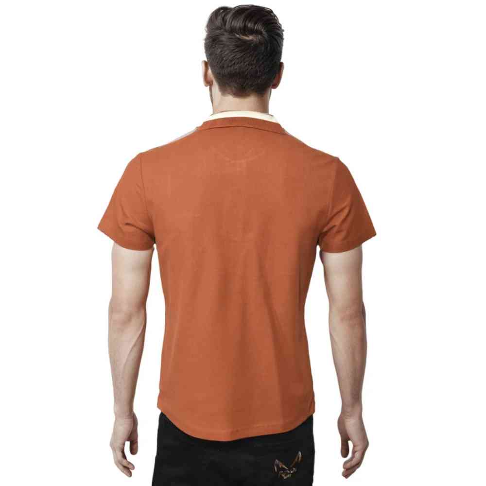 Salvatore Ferragamo Embroidered logo Brown Polo T-shirt-1