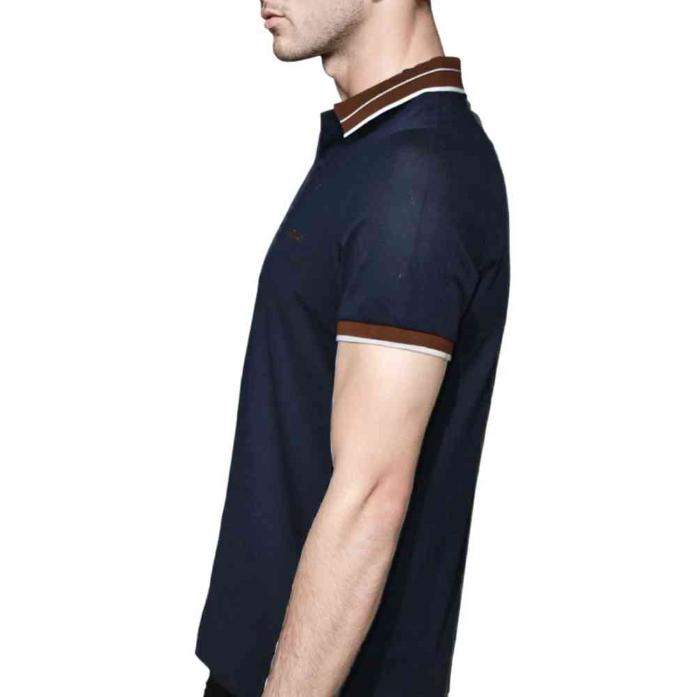 Salvatore Ferragamo Embroidered logo Navy Blue T-shirt-3