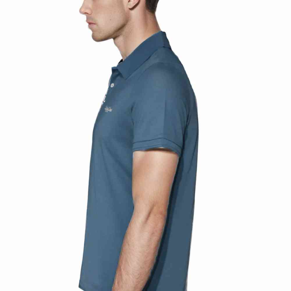 Christian Dior Embroidered logo Blue Premium T-shirt-3