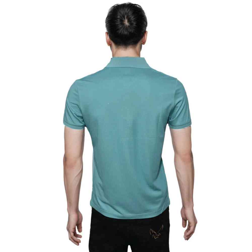 Christian Dior Bee Embroidered Blue Premium Polo T-shirt-thumb-1
