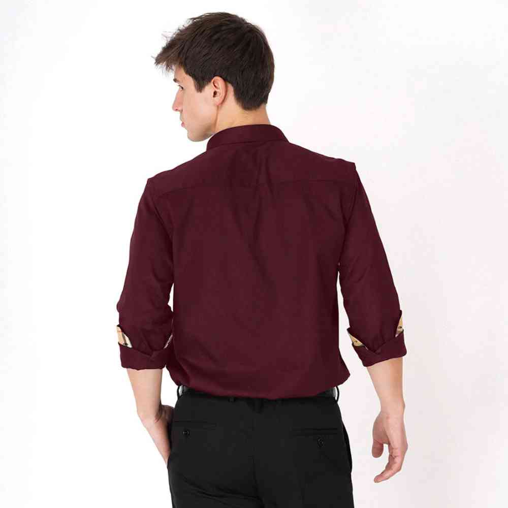 Burberry Wine Premium Quality Shirt-1
