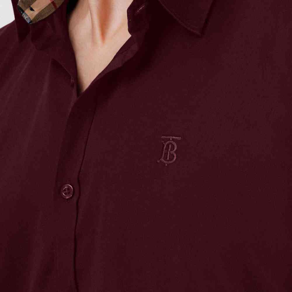 Burberry Wine Premium Quality Shirt-2