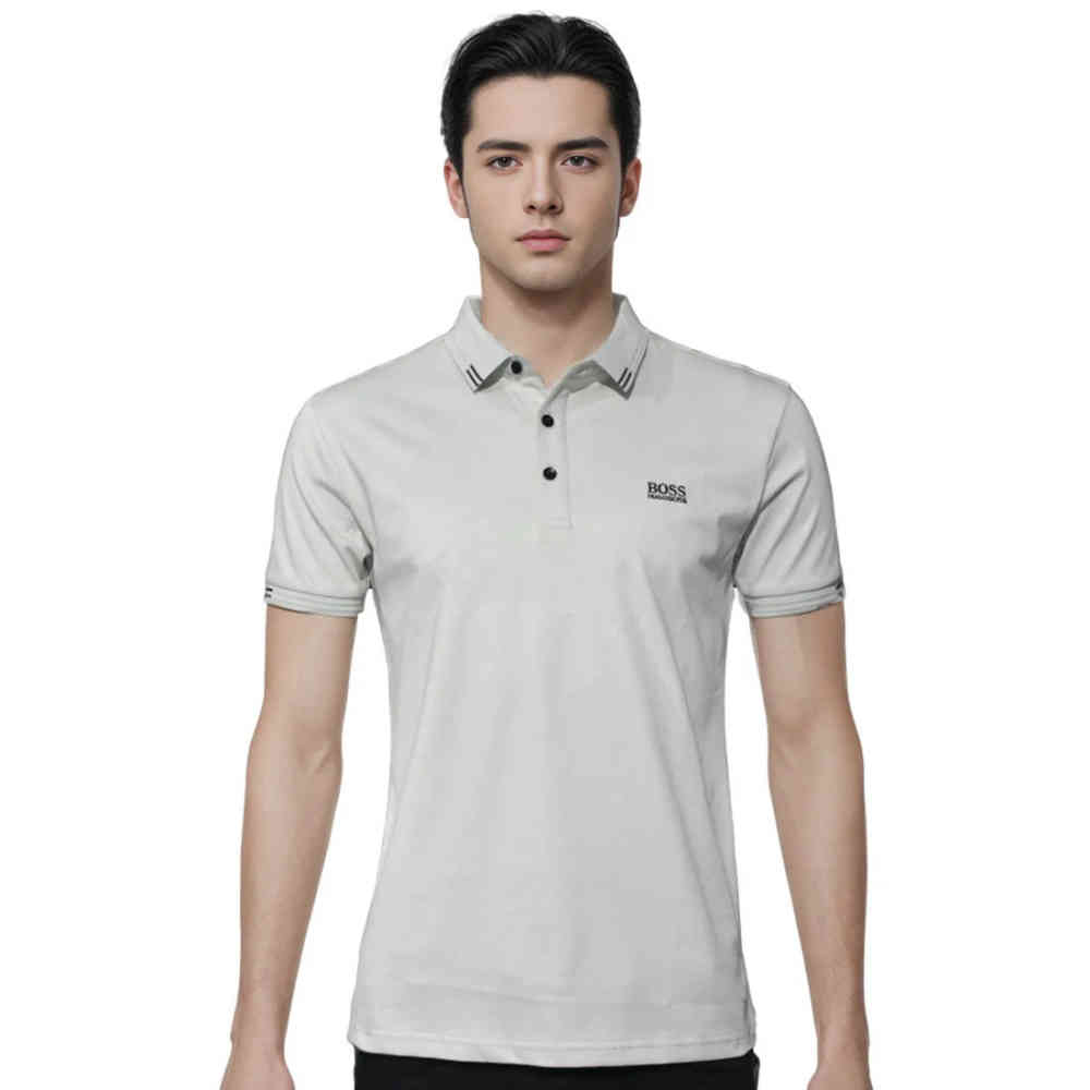 Mint Green Boss Black Premium Quality Half Sleeve Polo T-shirt