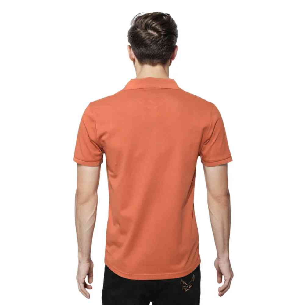 Burberry Orange Premium Quality Half Sleeve T-shirt-1