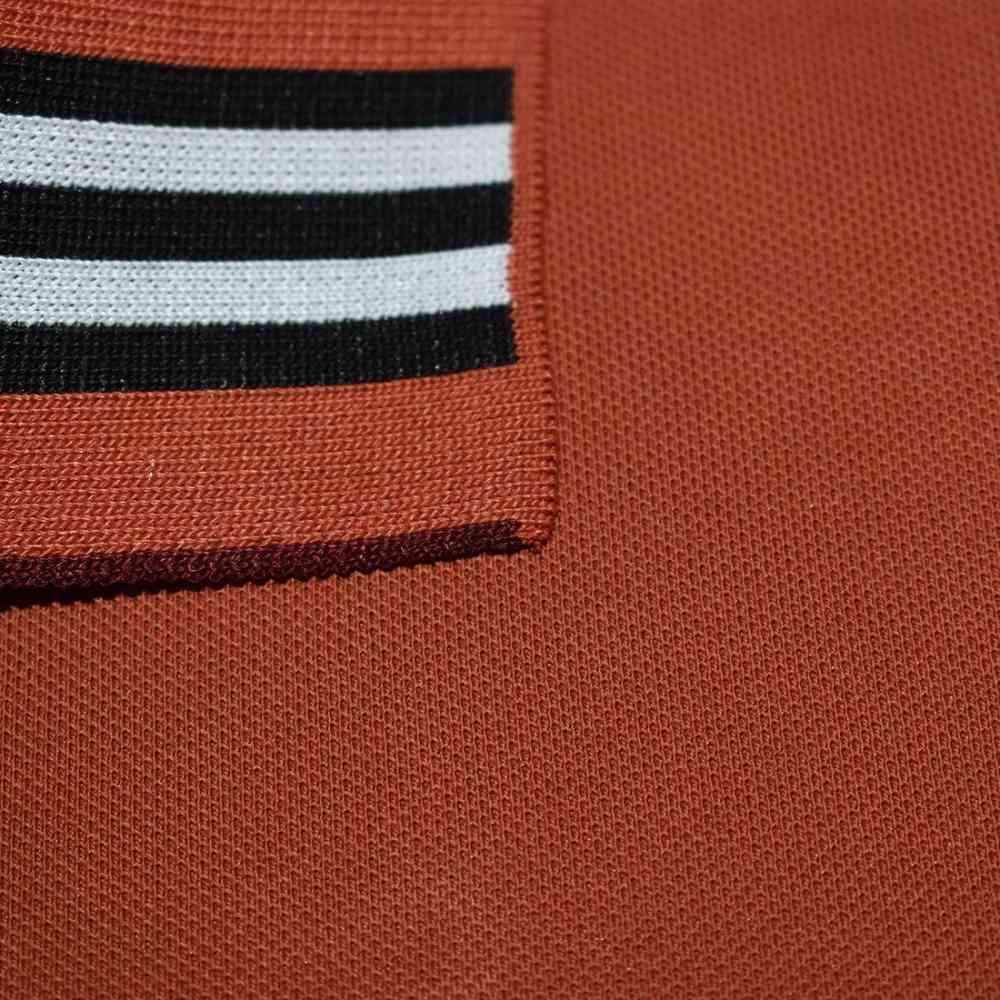 Burberry Orange Premium Quality Half Sleeve T-shirt-3