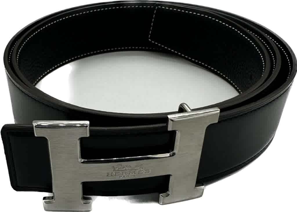Hermes Black Premium Quality Belt-thumb-0