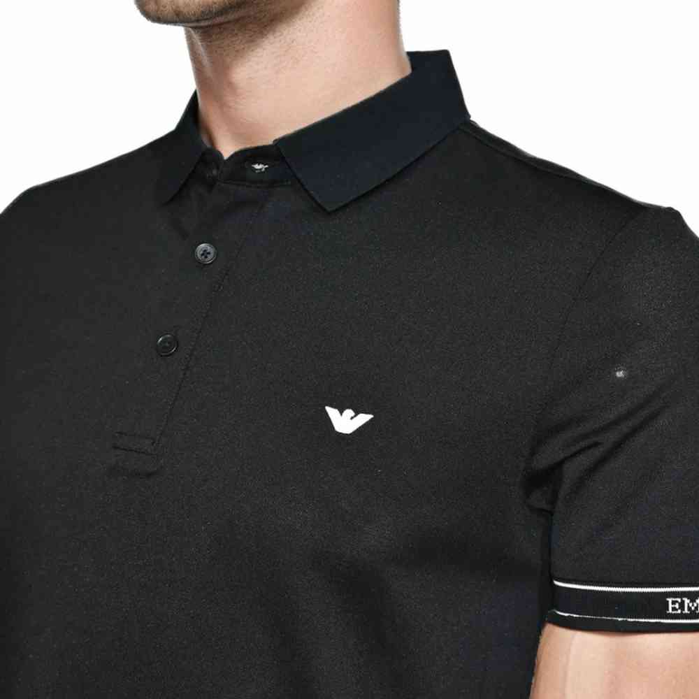 Emporio Armani Embossed logo Black Premium T-shirt-2