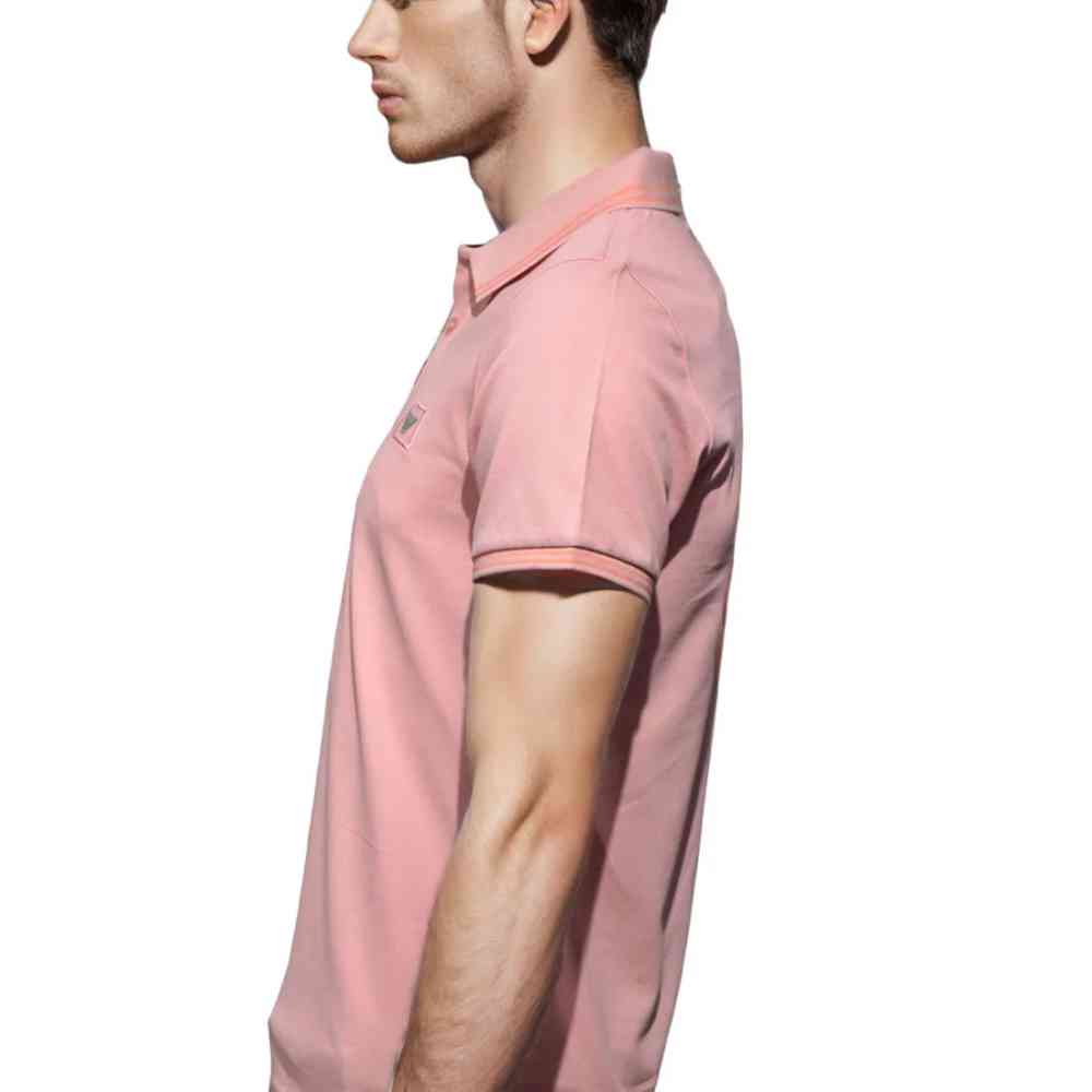 Emporio Armani Pink Premium Quality Short Sleeve T-shirt-2